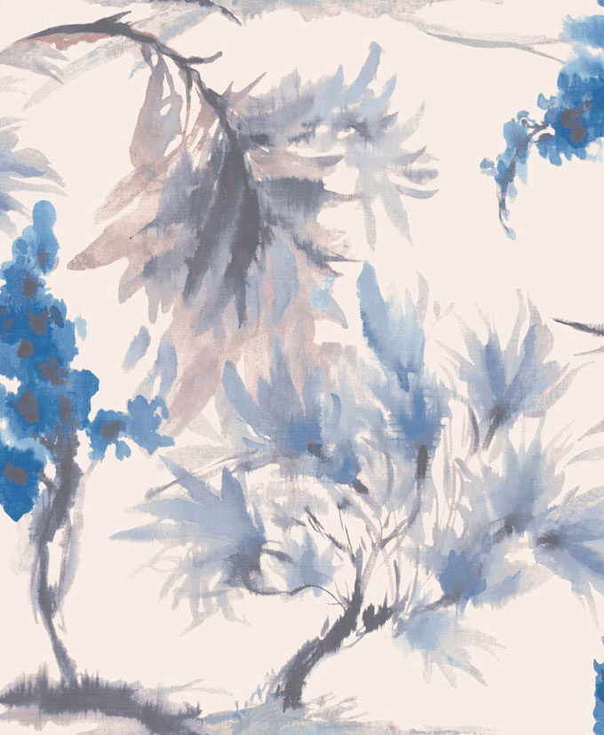 Обои 1838 Wallcoverings Capri Mimosa Azure 1905-124-02